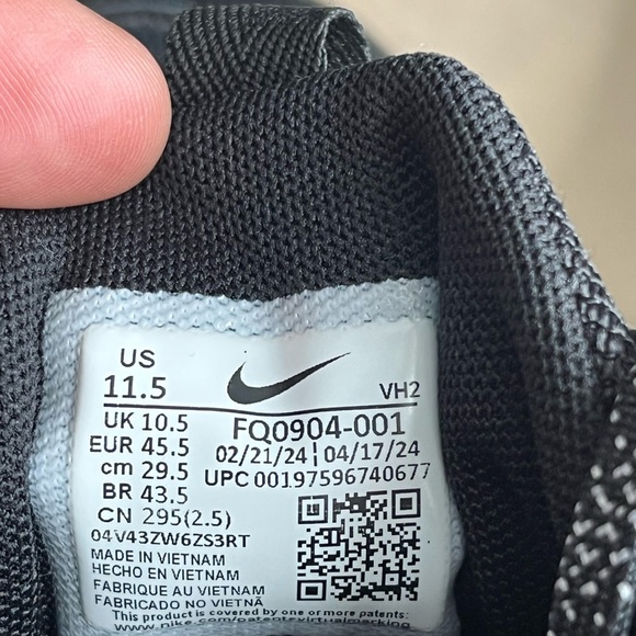 Men’s 11.5 Nike Juniper Trail 3 Low Mens Trail Shoes Black FQ0904-001 VNDS - Picture 5 of 7